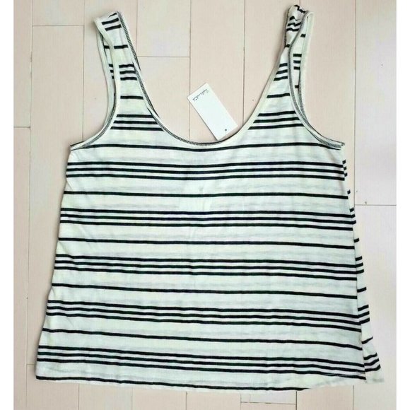 Splendid Women's RT0620X  Stripe Tank Top Sand Dollar ( S ) - Picture 1 of 1